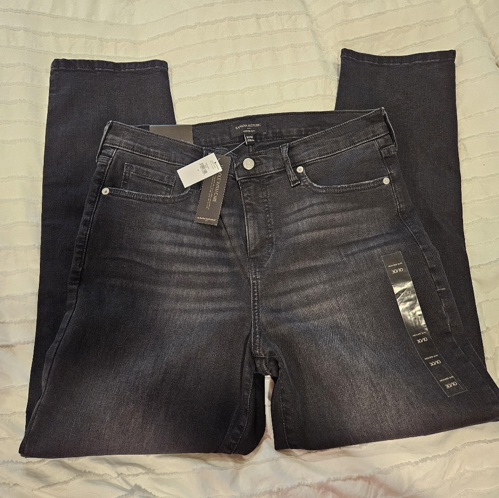 NWT Banana Republic size 30 (10) black jeans